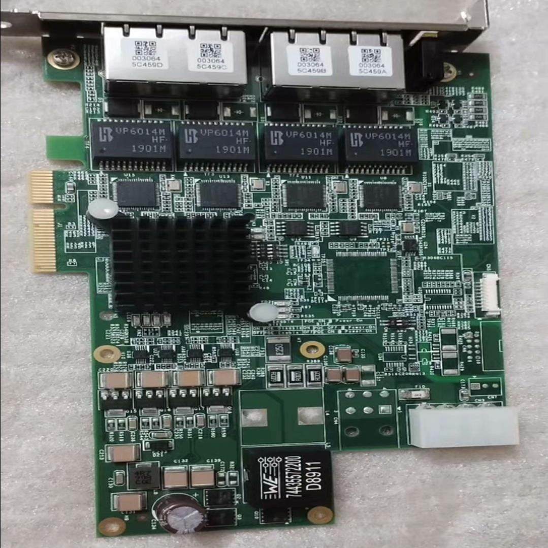 凌华4通道PoEW网卡图像采集卡PCIe-GIE74C PC