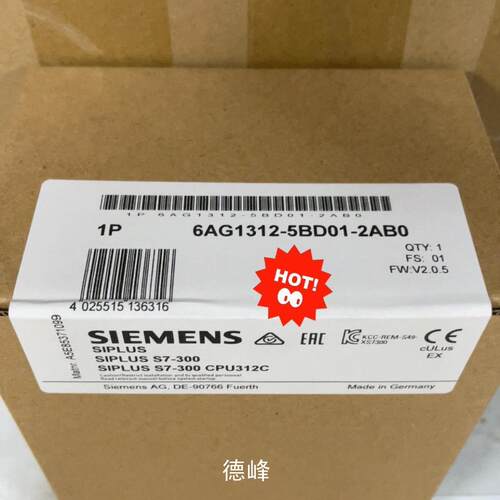 [德峰]6AG1312-5BD01-2AB0  312-5BD01-议价