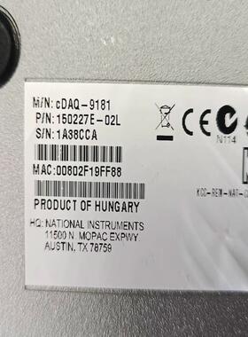 原装NI cDAQ-9181 cDAQ-9191 现货议议价