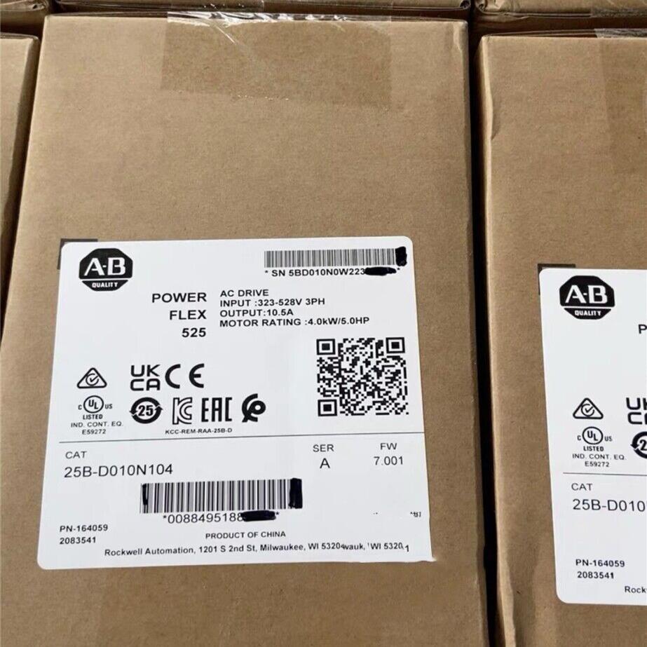供应原装New Sealed AB 25B-D010N104 SER A Powerflex 525 AC Dr