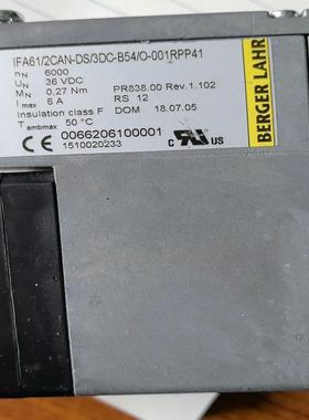 Berger Lahr电机IFA61/2CAN-DS/3DC