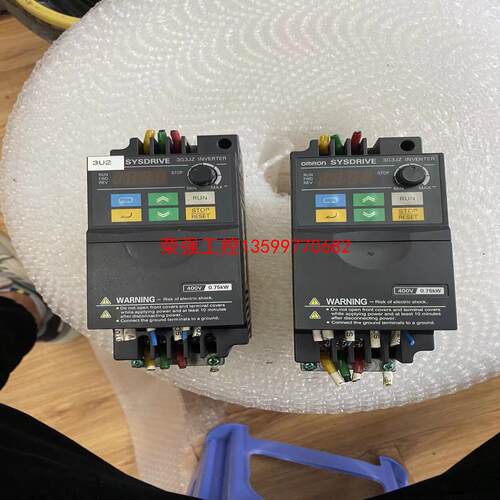 【荣强工控】3G3JZ-A4007二手拆机 欧姆龙变频器 0.75KW