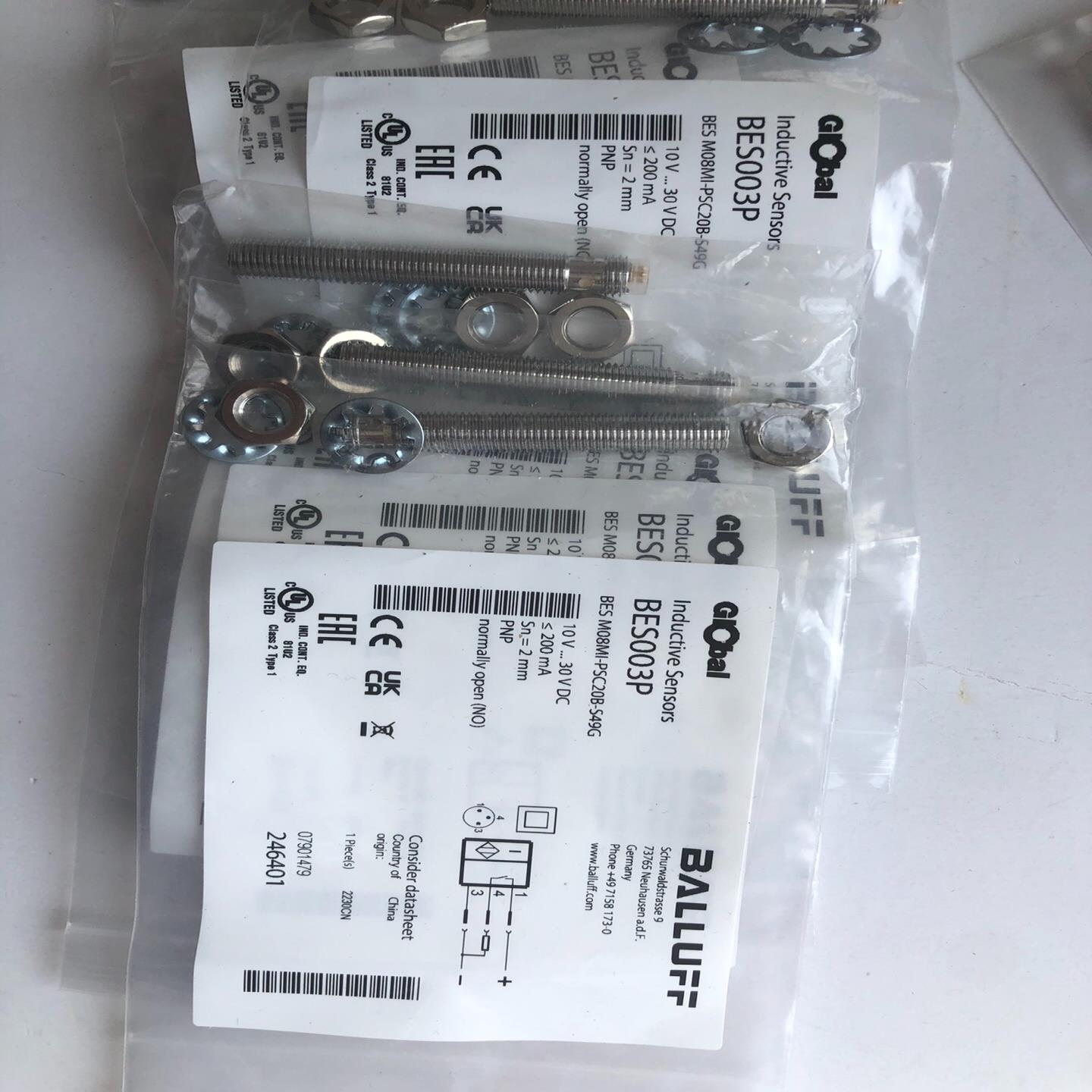 全新原装正品巴鲁夫传感器BES003P BES M08MI-