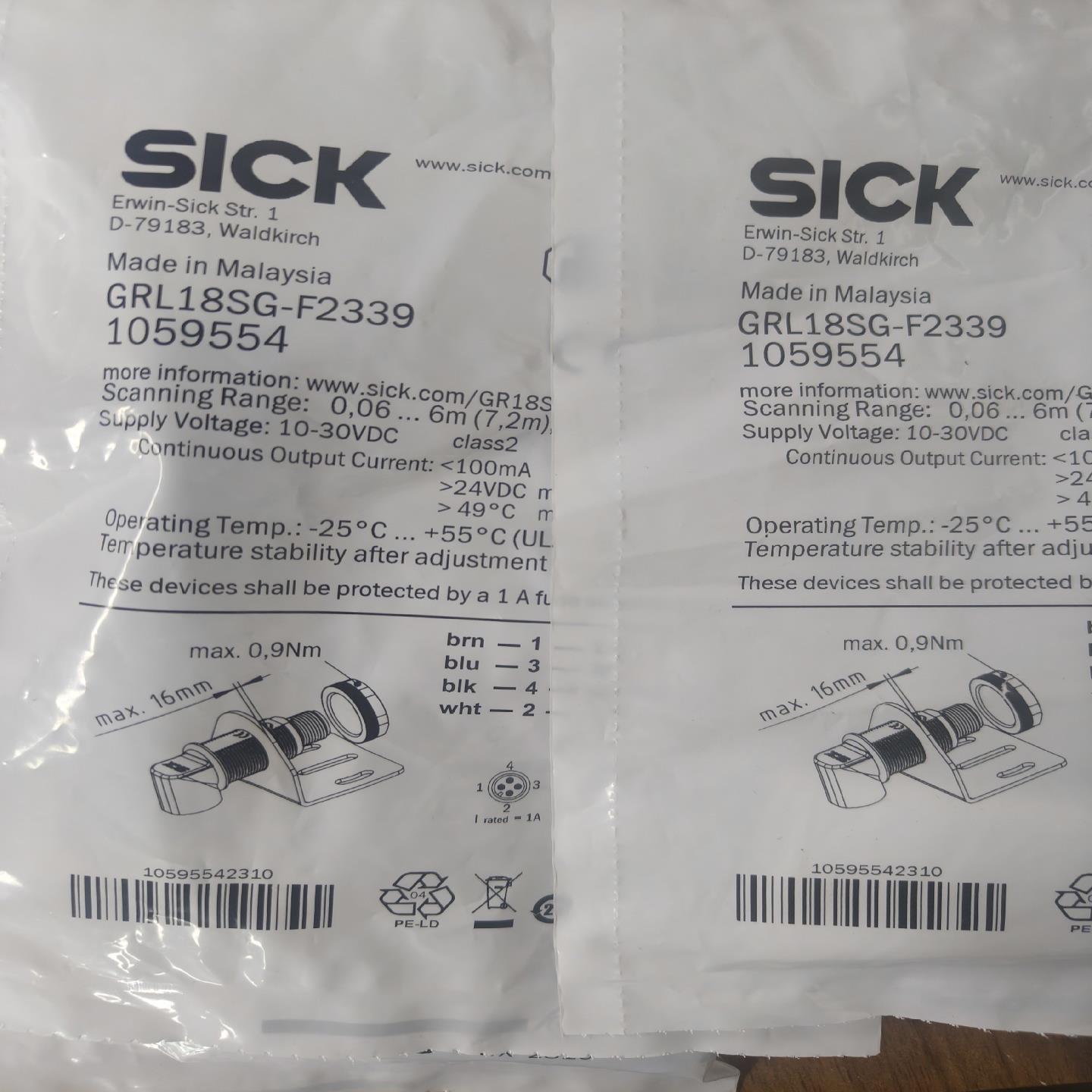 全新装德国SICK西克GRL18SG-F2339货号105