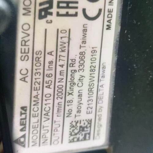 {莱茵电子商行}拆机台达伺服电机+ECMA-E21310RS+1KW拆机包