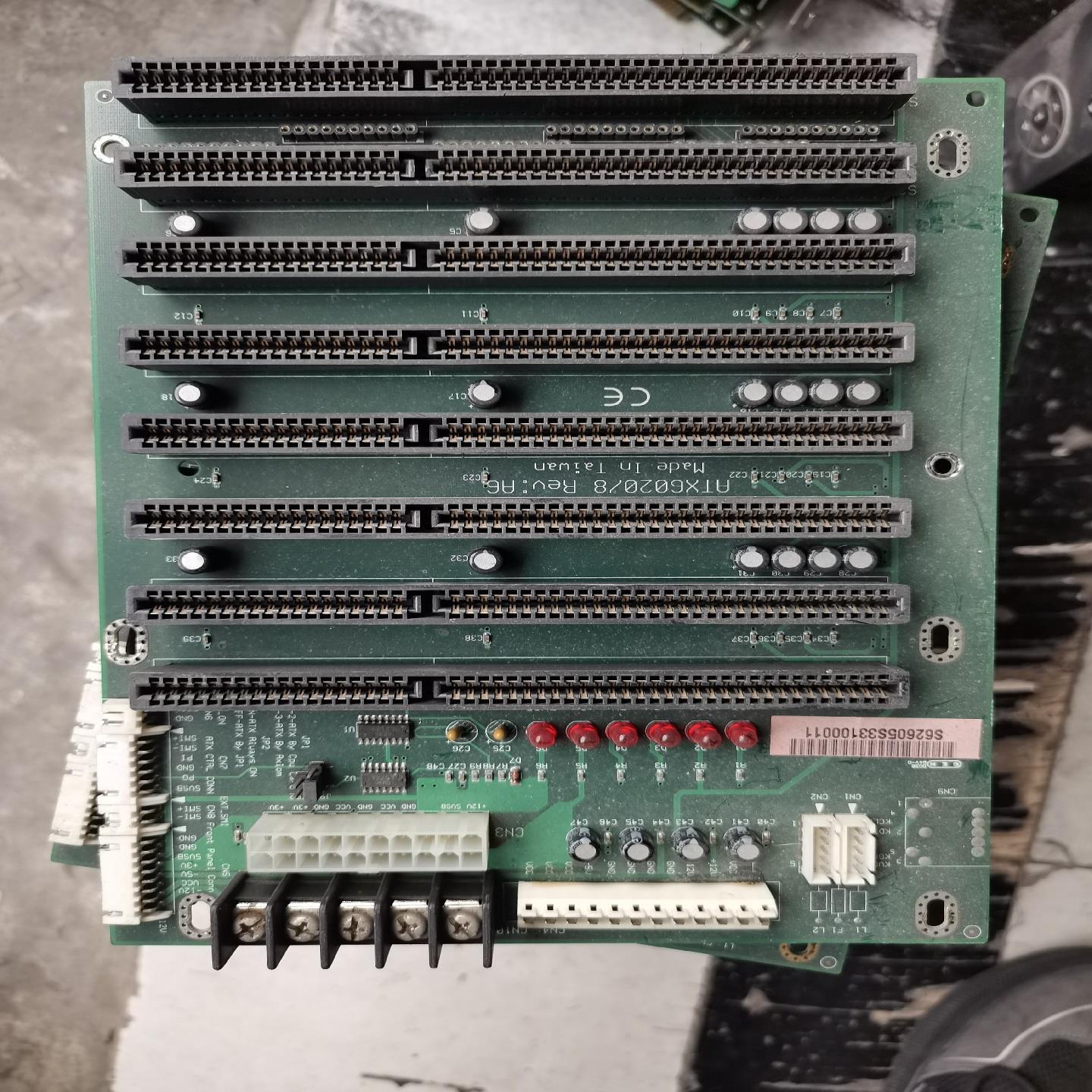 原装艾讯工控机底板ATX6020/8 Rev.A6 8个IS