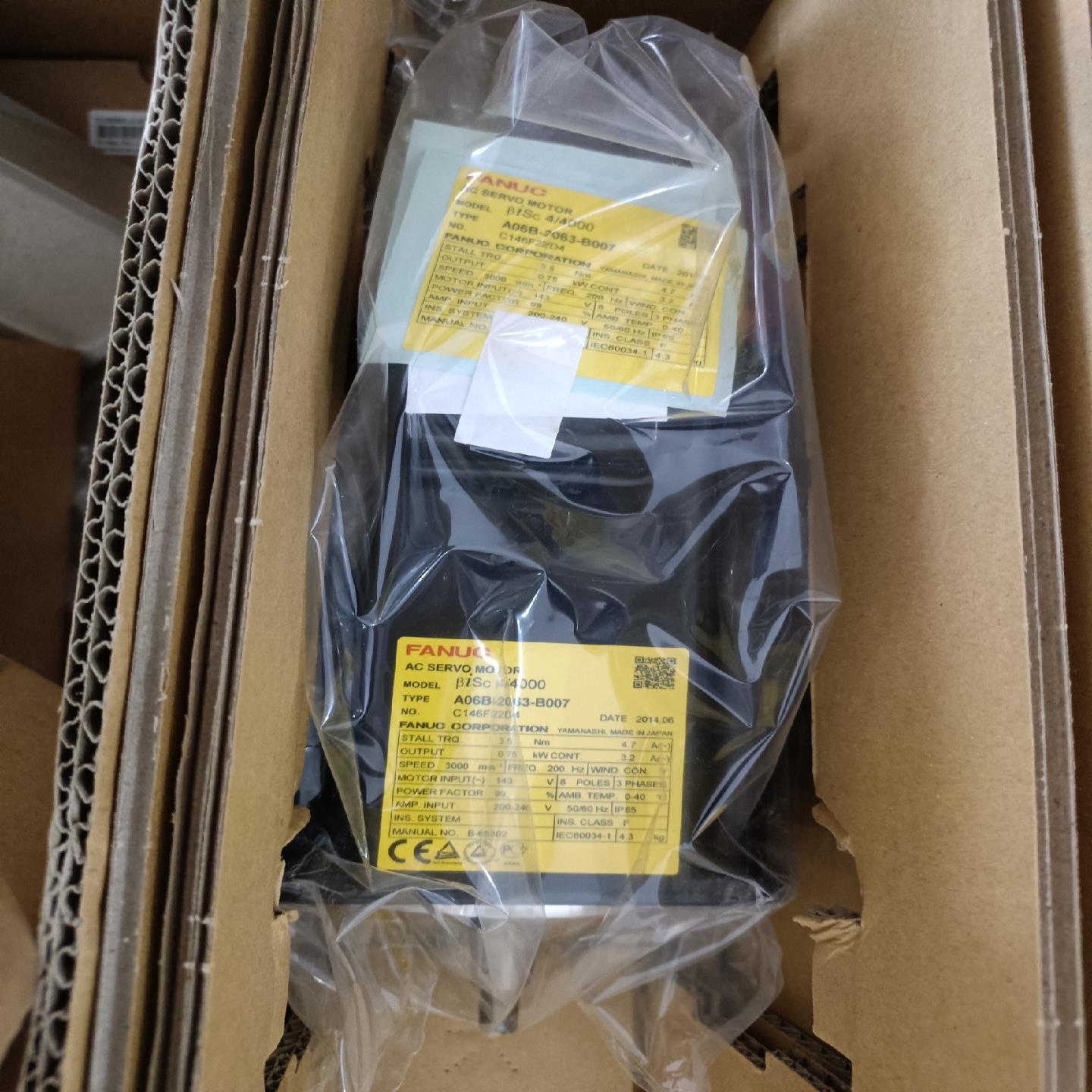 FANUC全新原装电机,A06B-2063-B007