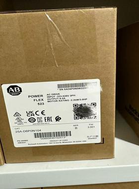 AB变频器25A-D6P0N104全新原装正品现货，实采联系