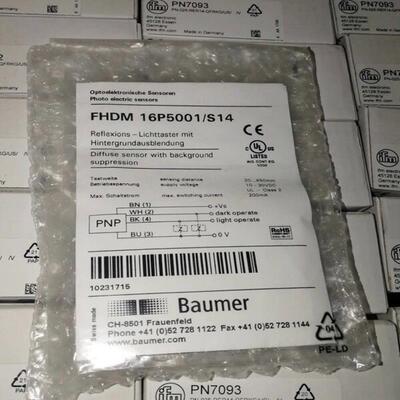 Baumer堡盟FHDM 16P5001/S14全新，原装正