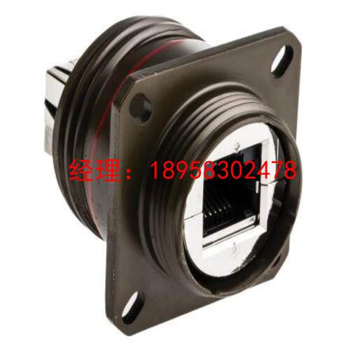 RJF TV 21G  面板安装 RJ45 连接器 母  amphenol