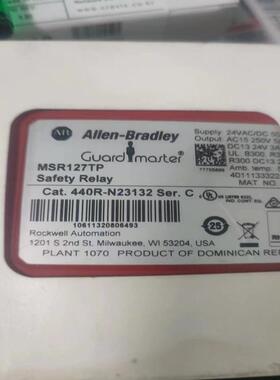 全新原装AB安全继电器MSR127TP  440R-