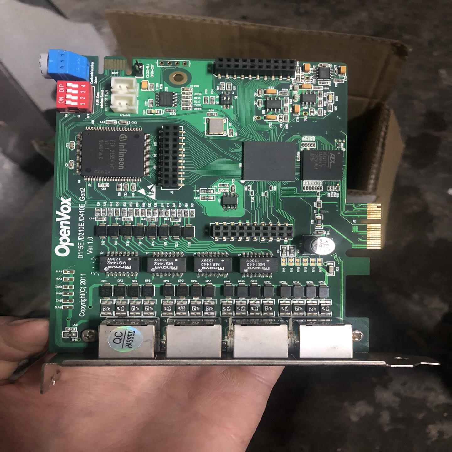 （设备配件）深简openvox D410 数字语音卡asterisk卡e