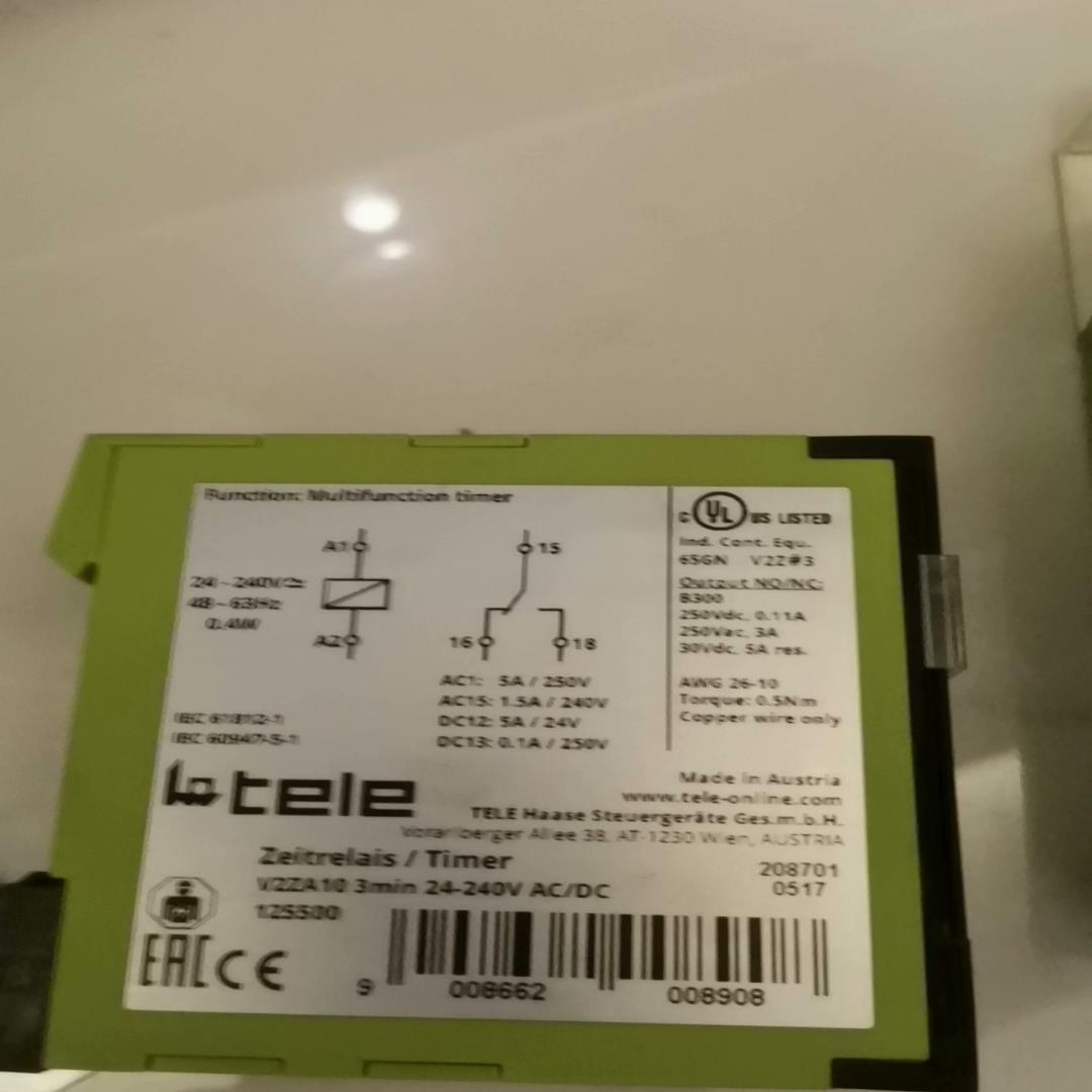 V2ZA10 tele时间继电器   代替已停产的 D6A