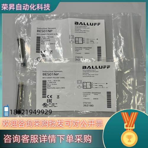 现货巴鲁夫 BES01NP