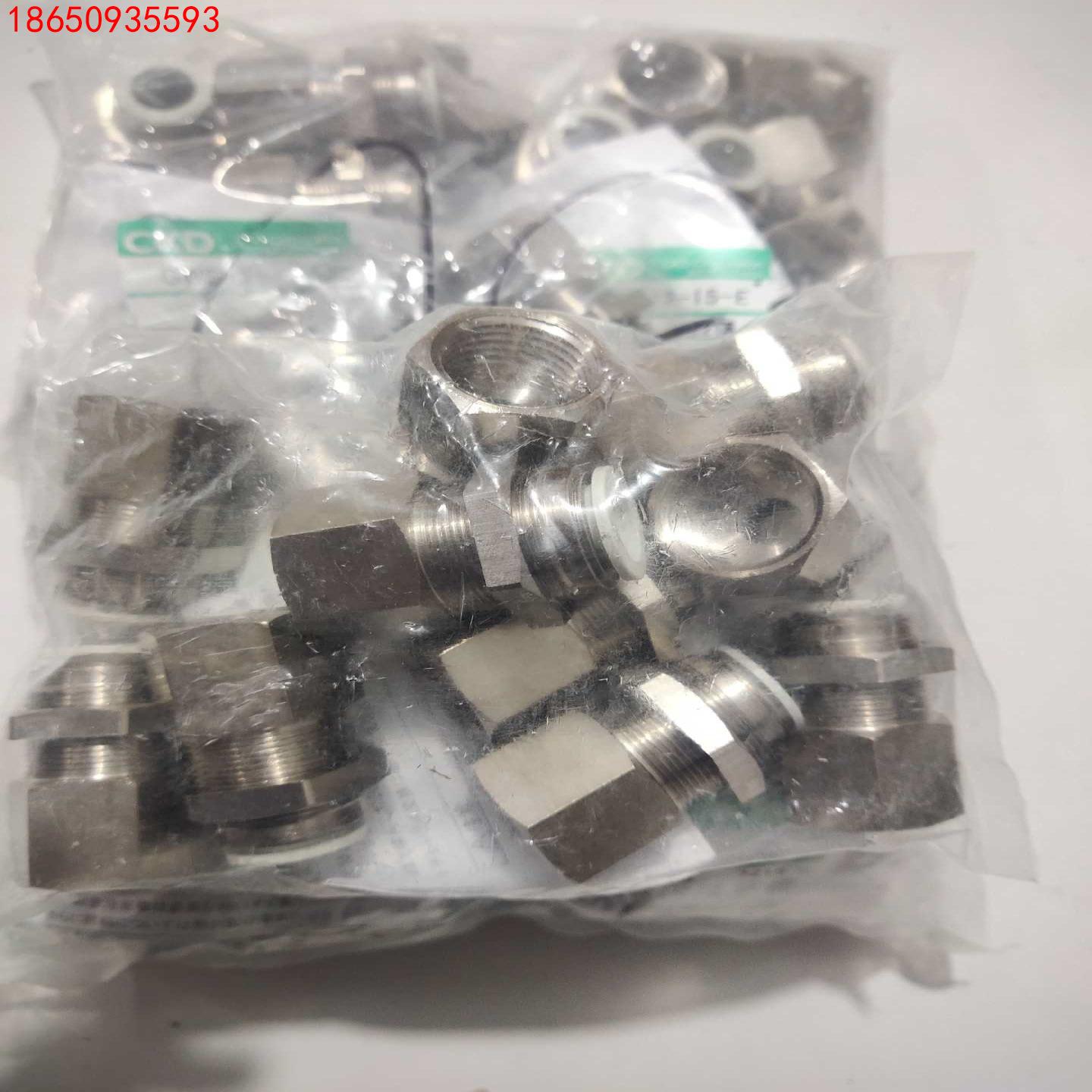 全新CKD直管接头GWS12－15E内牙15mm快速接口12