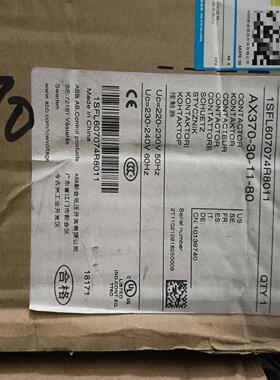 （设备配件）ABB接触器AX370-30-11-80