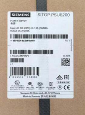 6EP3334-8SB00-0AY0 DC 24V/10A SITOP电源PSU8200