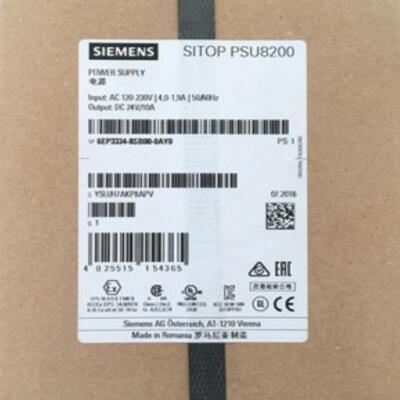 6EP3334-8SB00-0AY0 DC 24V/10A SITOP电源PSU8200