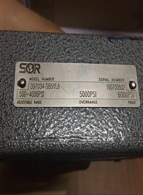 397034-SB5YL6-1索尔SOR压力开关源头货源差压开关议价