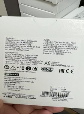 [德峰]西门子：1UG4511-3相序BP20