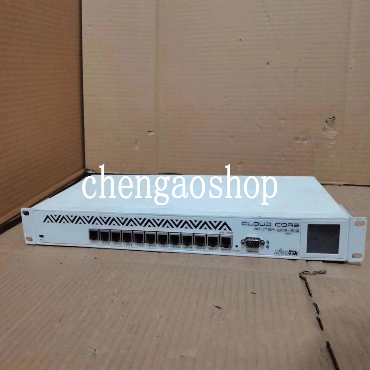 供应原装二手MikroTik路由CCR1016-12G路由12端口千兆N8924 YF