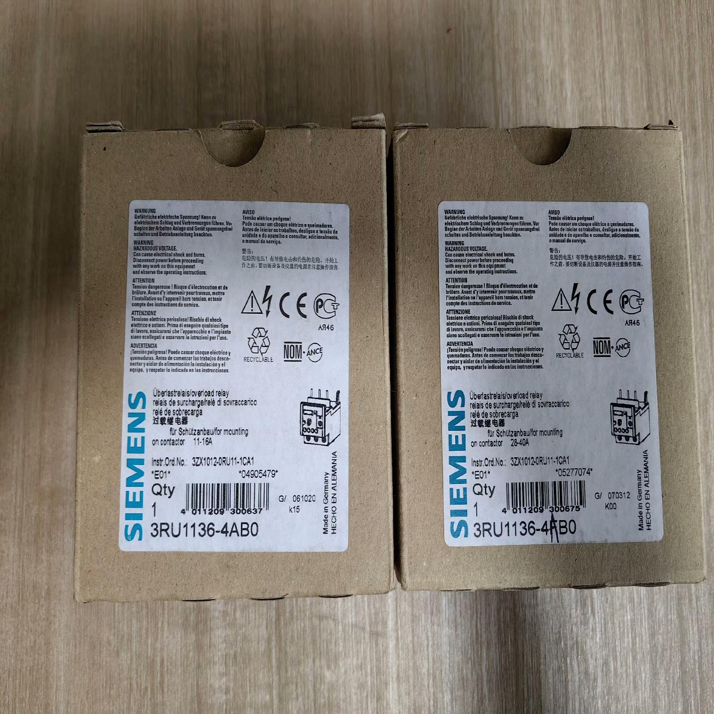 3RU1136-4AB0全新原装其中盒子不对