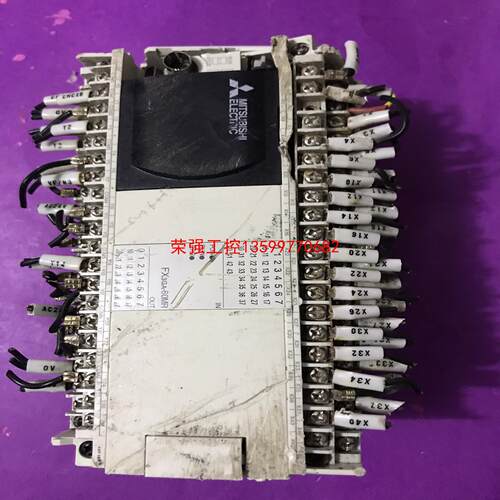 【荣强工控】三菱plc编程控制器FX3GA-60MR-CM  爆力拆机所