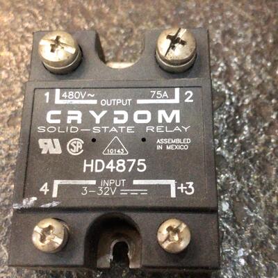 （设备配件）拆机美国crydom快达固态继电器HD44875电压480V