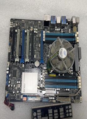 Asus/华硕 P9X79 WS主板不含CPU内存风扇，带挡