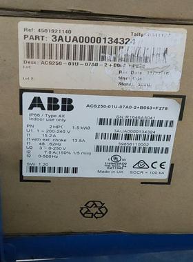 变频器ACS250-01U-07A0-2B063F