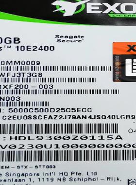 全新希捷 EXOS 10E2400 ST600MM0009