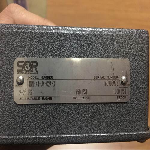 4NN-K4-J4-C2A-X索尔SOR压力开关总经销议价