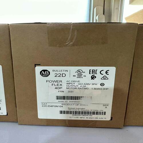 AB罗克韦尔变频器22D-D4P0N104全新原装正品现货，