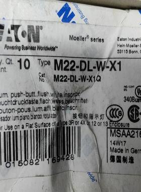 M22-DL-W-X1  M22-DL M22 进口绿色按钮头白色22mm议价