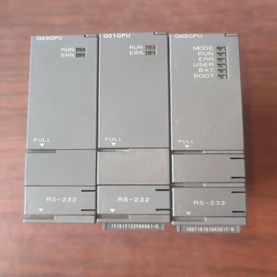 三菱Q00CPU两个 三菱三菱Q02CPU二手九五成，质量保