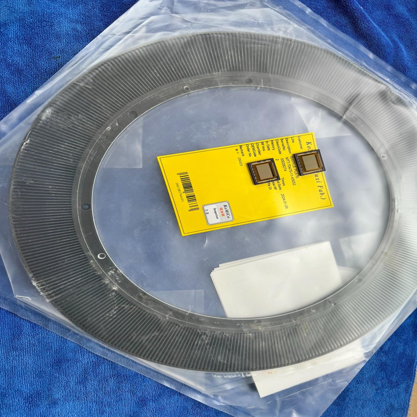 [德峰]mtt-t0475-11 BAFFLE PLATE 蚀刻设备