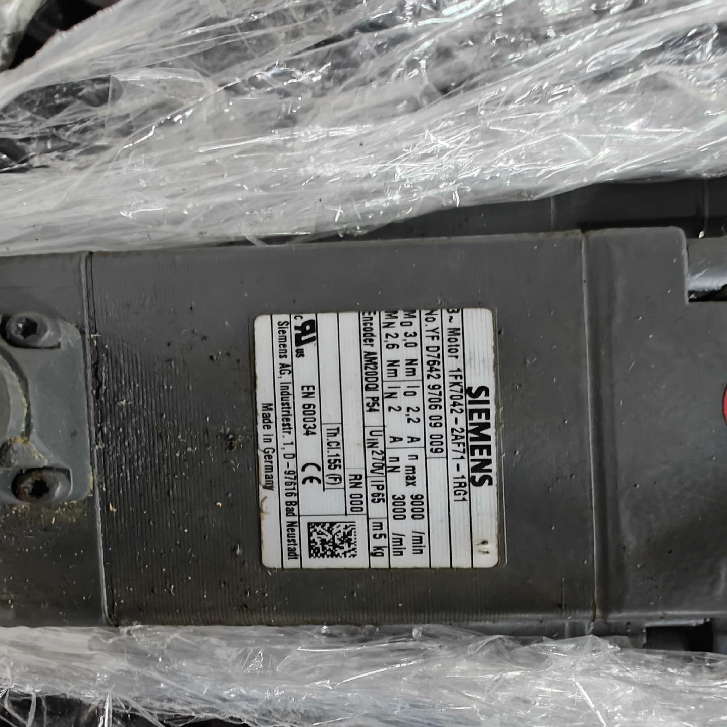 （设备配件）1fk7042-2af71-1rg1西门子伺服电机，成色不错