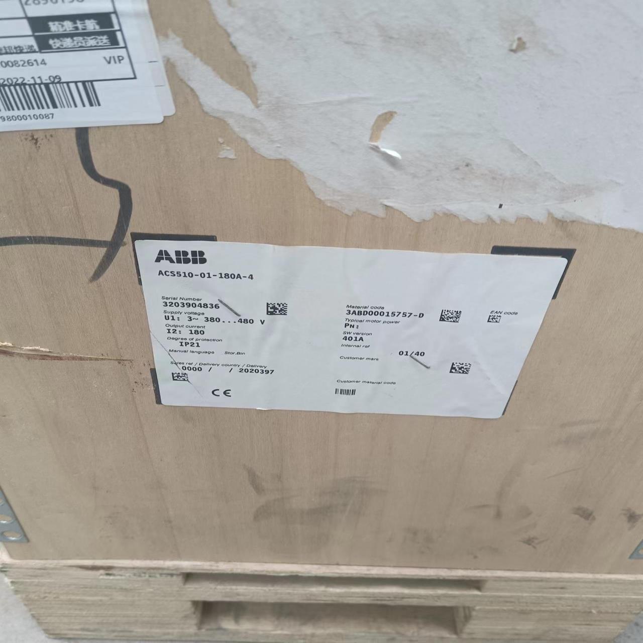 全新变频器ACS510-01-180A-4