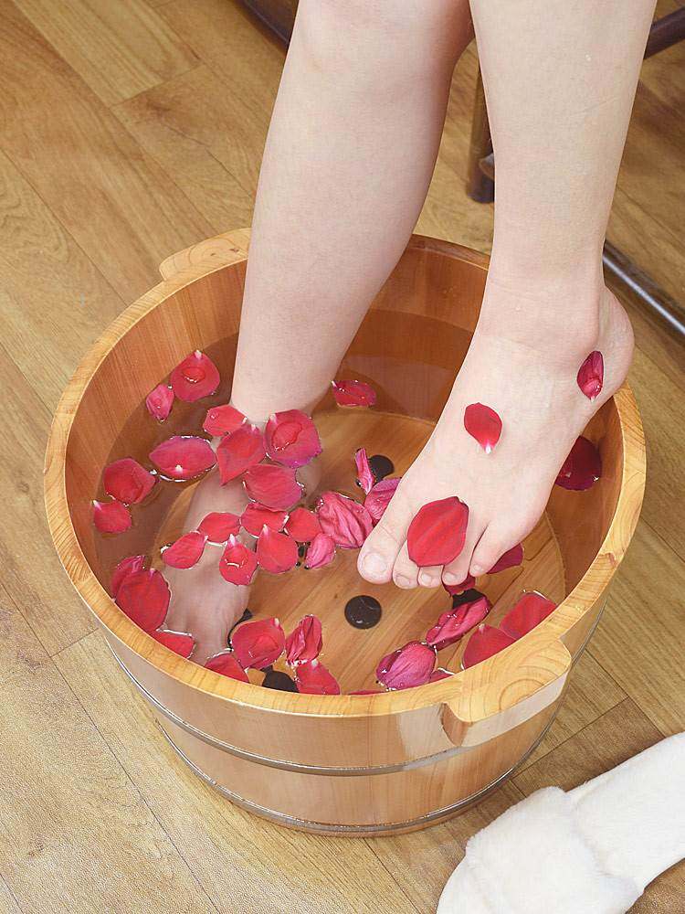 香杉木泡脚木桶家用实木足浴洗脚按摩木盆洗脚盆保温木质桶泡脚桶