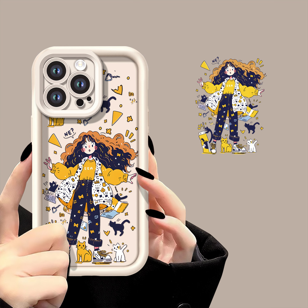 适用苹果15手机壳高级感春季女款iphone14promax/13pro天眼阶梯11/12p