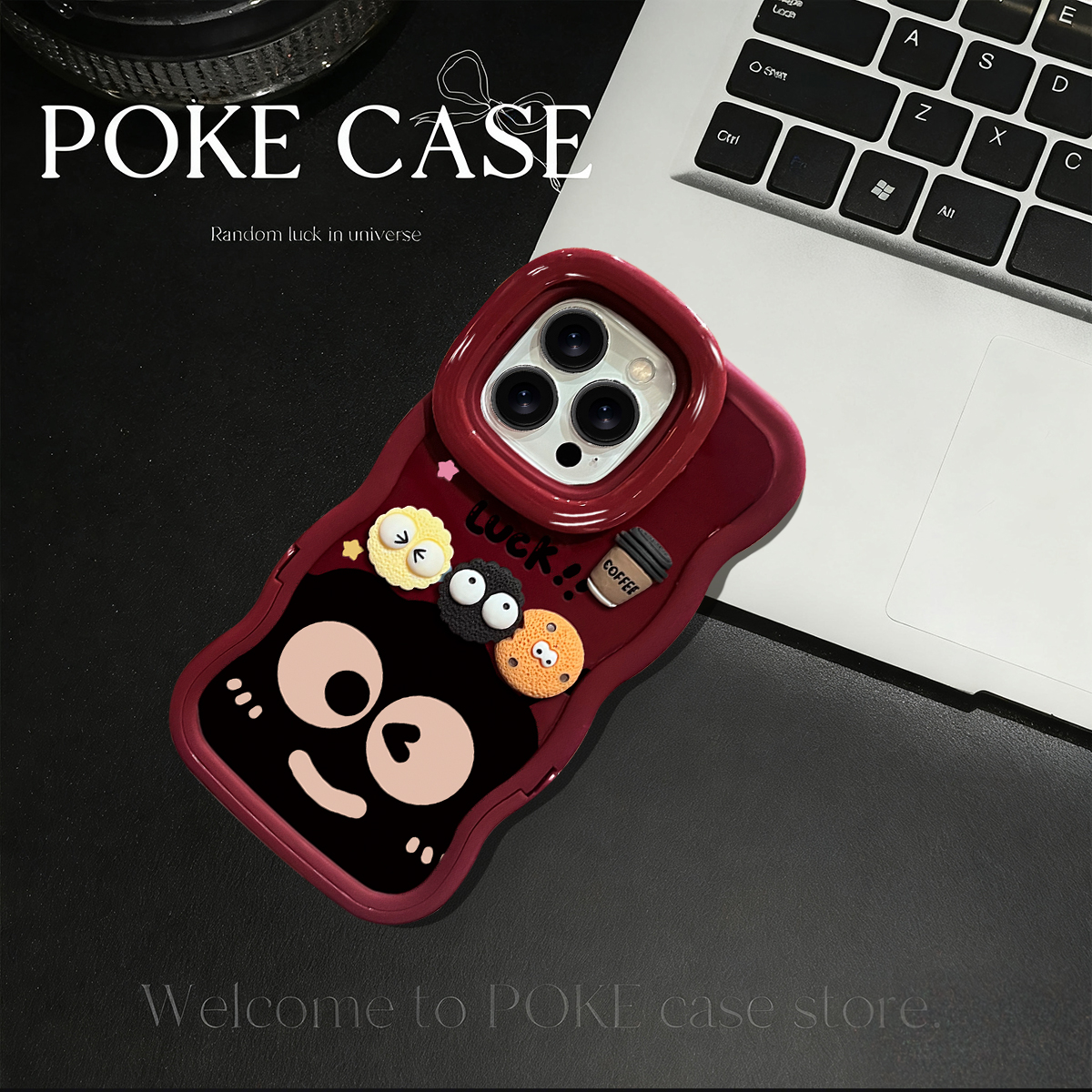 苹果17promax卡通煤球手机壳