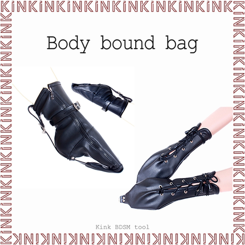 KINK束缚袋紧束手脚腿部禁锢舞台道具皮革拘束家用悬吊道具