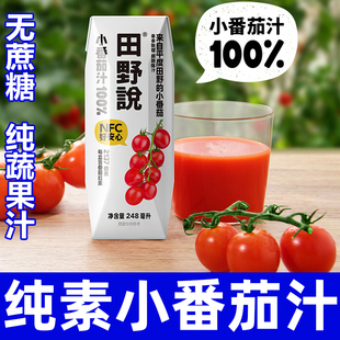 纯素100%NFC小番茄汁直榨非浓缩还原番茄红素纯蔬果汁饮品田野说