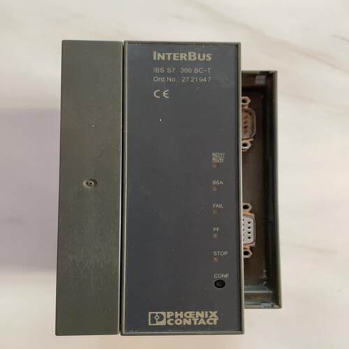 菲尼克斯通讯模块ibs s7300BC-T。正常的，