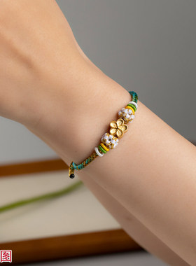 千里江山手绳纯手工编织手链