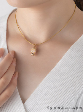 项链绳金色锁骨圈不掉色吊坠挂绳