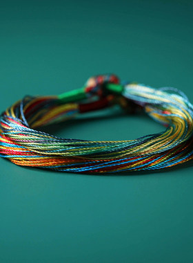 五彩绳情侣手工编织端午节