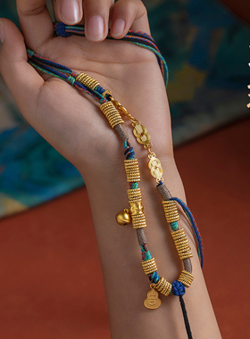 藏式棉绳唐卡佛牌挂脖吊坠项链绳