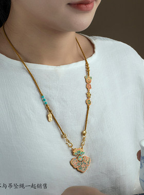 手工编织双耳如意锁包挂绳