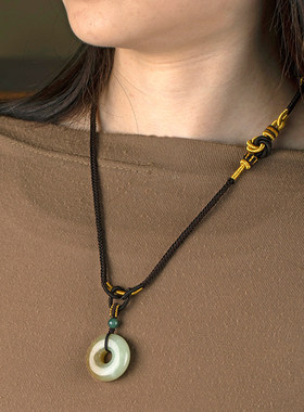 寄予手工原创吊坠绳玉坠项链绳子